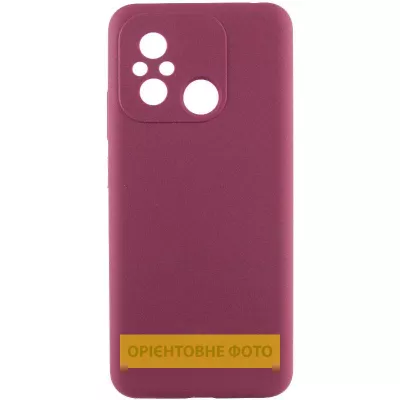 Чохол Silicone Cover Lakshmi Full Camera (AAA) для Motorola Moto G15 4G Бордовий / Plum