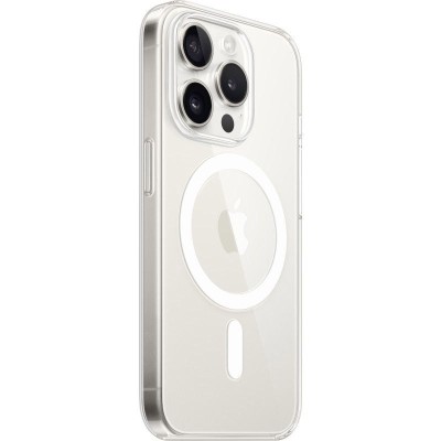 Чохол TPU Clear Case with MagSafe для Apple iPhone 15 Pro (6.1") Clear Чохол TPU Clear Case with MagSafe для Apple iPhone 15 Pro (6.1") Clear
