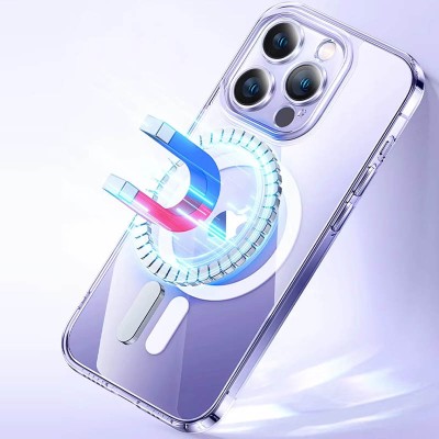 Чохол TPU Clear Case with MagSafe для Apple iPhone 15 Pro (6.1") Clear Чохол TPU Clear Case with MagSafe для Apple iPhone 15 Pro (6.1") Clear