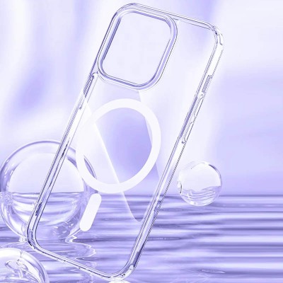 Чохол TPU Clear Case with MagSafe для Apple iPhone 15 Pro (6.1") Clear Чохол TPU Clear Case with MagSafe для Apple iPhone 15 Pro (6.1") Clear