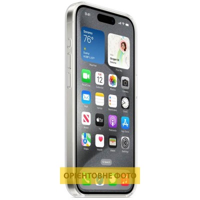 Чохол TPU Clear Case with MagSafe для Apple iPhone 16 (6.1") Clear Чохол TPU Clear Case with MagSafe для Apple iPhone 16 (6.1") Clear