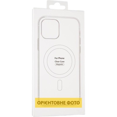 Чохол TPU Clear Case with MagSafe для Apple iPhone 16 (6.1") Clear Чохол TPU Clear Case with MagSafe для Apple iPhone 16 (6.1") Clear