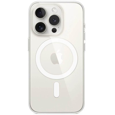 Чохол TPU Clear Case with MagSafe для Apple iPhone 16 Pro (6.3") Clear Чохол TPU Clear Case with MagSafe для Apple iPhone 16 Pro (6.3") Clear