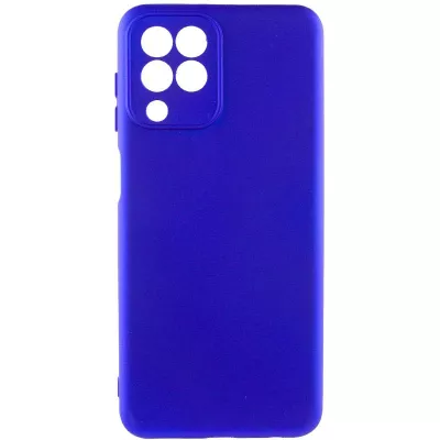 Чохол TPU GETMAN Liquid Silk Full Camera для Samsung Galaxy M33 5G Синій / Iris