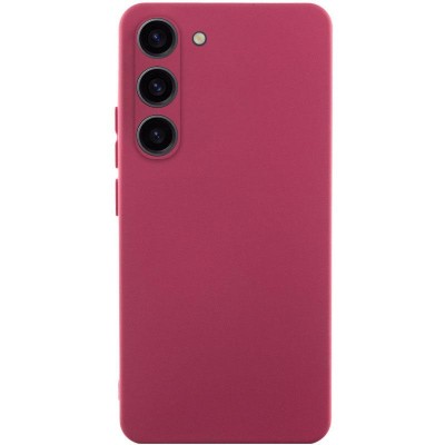 Чохол TPU GETMAN Liquid Silk Full Camera для Samsung Galaxy S23+ Бордовий / Marsala Чохол TPU GETMAN Liquid Silk Full Camera для Samsung Galaxy S23+ Бордовий / Marsala