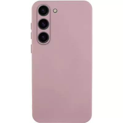 Чохол TPU GETMAN Liquid Silk Full Camera для Samsung Galaxy S23+ Рожевий / Pink Sand