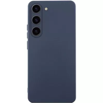 Чохол TPU GETMAN Liquid Silk Full Camera для Samsung Galaxy S23+ Синій / Midnight Blue