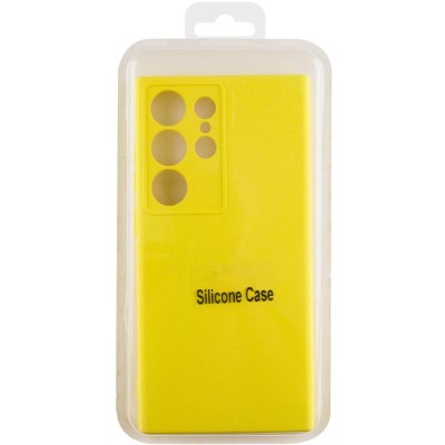 Чохол TPU GETMAN Liquid Silk Full Camera для Samsung Galaxy S24 Ultra Жовтий / Flash Чохол TPU GETMAN Liquid Silk Full Camera для Samsung Galaxy S24 Ultra Жовтий / Flash