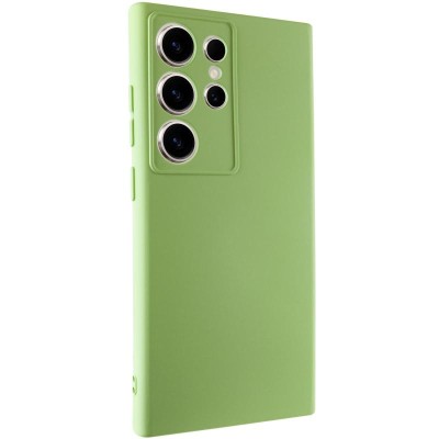 Чохол TPU GETMAN Liquid Silk Full Camera для Samsung Galaxy S24 Ultra Зелений / Pistachio Чохол TPU GETMAN Liquid Silk Full Camera для Samsung Galaxy S24 Ultra Зелений / Pistachio
