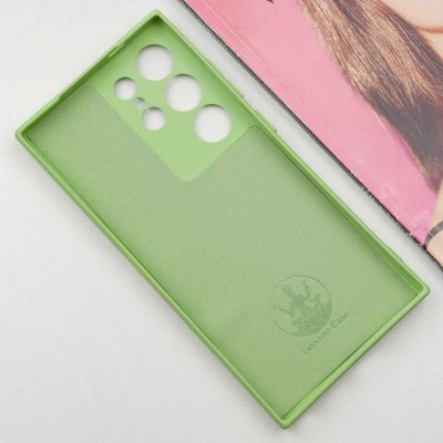 Чохол TPU GETMAN Liquid Silk Full Camera для Samsung Galaxy S24 Ultra Зелений / Pistachio Чохол TPU GETMAN Liquid Silk Full Camera для Samsung Galaxy S24 Ultra Зелений / Pistachio