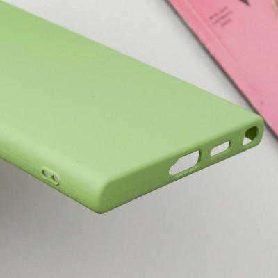 Чохол TPU GETMAN Liquid Silk Full Camera для Samsung Galaxy S24 Ultra Зелений / Pistachio Чохол TPU GETMAN Liquid Silk Full Camera для Samsung Galaxy S24 Ultra Зелений / Pistachio