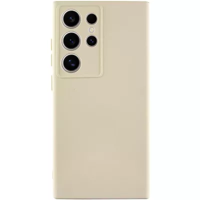 Чохол TPU GETMAN Liquid Silk Full Camera для Samsung Galaxy S24 Ultra Пісочний / Sand