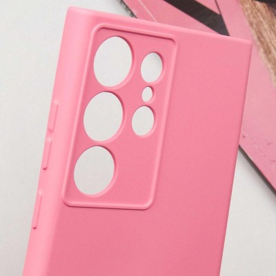 Чохол TPU GETMAN Liquid Silk Full Camera для Samsung Galaxy S24 Ultra Рожевий / Pink Чохол TPU GETMAN Liquid Silk Full Camera для Samsung Galaxy S24 Ultra Рожевий / Pink