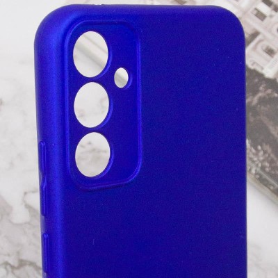 Чохол TPU GETMAN Liquid Silk Full Camera для Samsung Galaxy S24 Синій / Iris