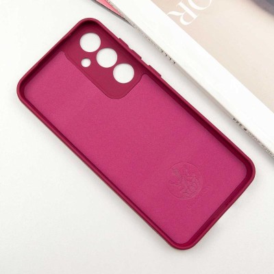 Чохол TPU GETMAN Liquid Silk Full Camera для Samsung Galaxy S24+ Бордовий / Marsala