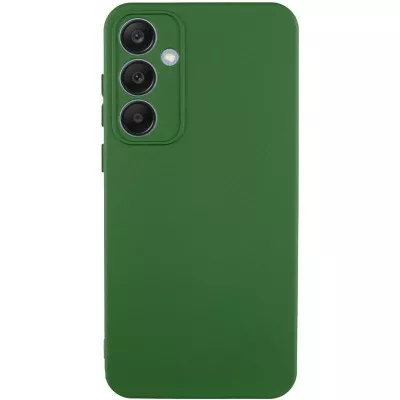 Чохол TPU GETMAN Liquid Silk Full Camera для Samsung Galaxy S24+ Зелений / Dark green