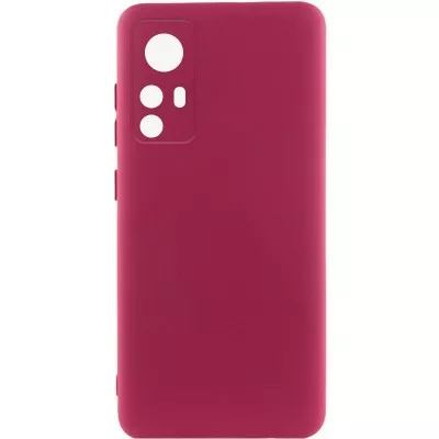 Чохол TPU GETMAN Liquid Silk Full Camera для Xiaomi 12T / 12T Pro Бордовий / Marsala