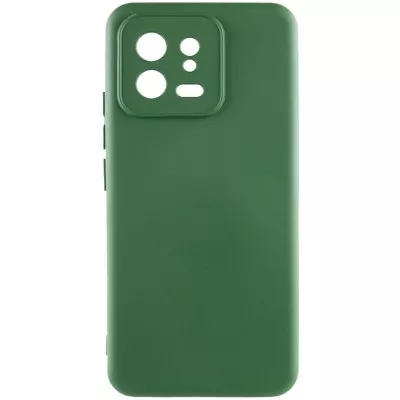 Чохол TPU GETMAN Liquid Silk Full Camera для Xiaomi 13 Pro Зелений / Dark green