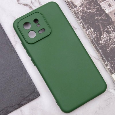 Чохол TPU GETMAN Liquid Silk Full Camera для Xiaomi 13 Pro Зелений / Dark green Чохол TPU GETMAN Liquid Silk Full Camera для Xiaomi 13 Pro Зелений / Dark green
