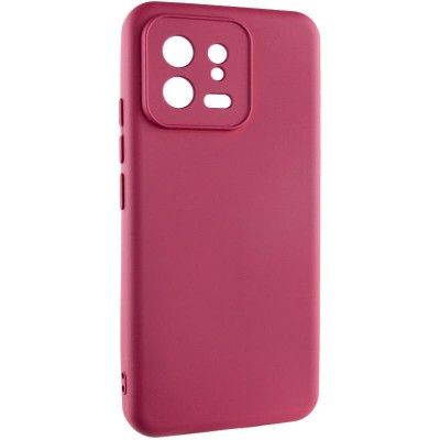 Чохол TPU GETMAN Liquid Silk Full Camera для Xiaomi 13 Бордовий / Marsala