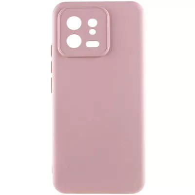 Чохол TPU GETMAN Liquid Silk Full Camera для Xiaomi 13 Рожевий / Pink Sand