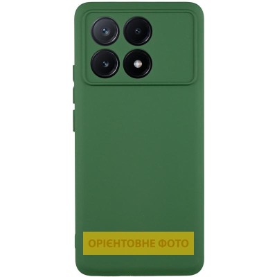 Чохол TPU GETMAN Liquid Silk Full Camera для Xiaomi Poco X6 / Note 13 Pro 5G Зелений / Dark green Чохол TPU GETMAN Liquid Silk Full Camera для Xiaomi Poco X6 / Note 13 Pro 5G Зелений / Dark green