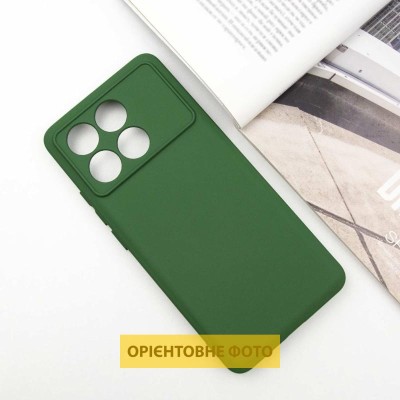 Чохол TPU GETMAN Liquid Silk Full Camera для Xiaomi Poco X6 / Note 13 Pro 5G Зелений / Dark green Чохол TPU GETMAN Liquid Silk Full Camera для Xiaomi Poco X6 / Note 13 Pro 5G Зелений / Dark green