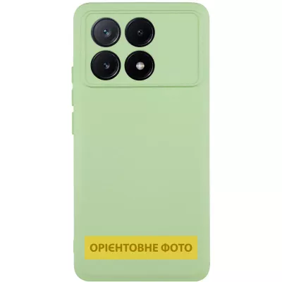 Чохол TPU GETMAN Liquid Silk Full Camera для Xiaomi Poco X6 / Note 13 Pro 5G Зелений / Pistachio