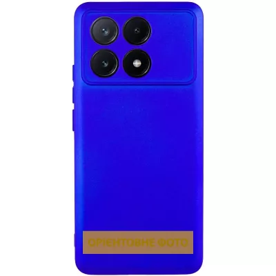 Чохол TPU GETMAN Liquid Silk Full Camera для Xiaomi Poco X6 / Note 13 Pro 5G Синій / Iris