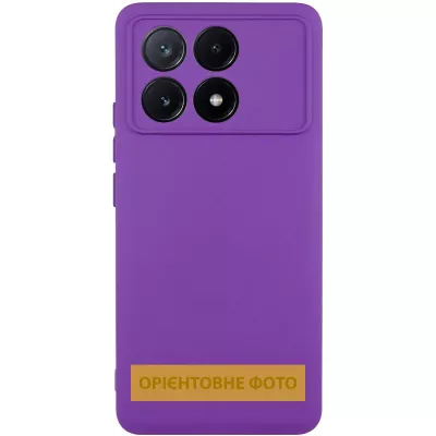 Чохол TPU GETMAN Liquid Silk Full Camera для Xiaomi Poco X6 / Note 13 Pro 5G Фіолетовий / Purple