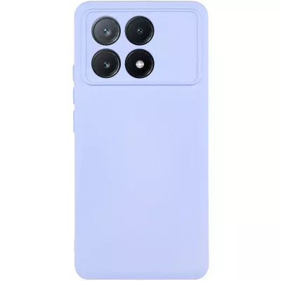 Чохол TPU GETMAN Liquid Silk Full Camera для Xiaomi Poco X6 Pro Бузковий / Light purple