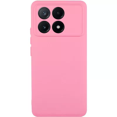 Чохол TPU GETMAN Liquid Silk Full Camera для Xiaomi Poco X6 Pro Рожевий / Pink