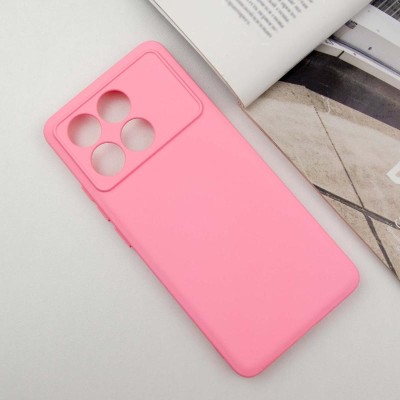 Чохол TPU GETMAN Liquid Silk Full Camera для Xiaomi Poco X6 Pro Рожевий / Pink Чохол TPU GETMAN Liquid Silk Full Camera для Xiaomi Poco X6 Pro Рожевий / Pink