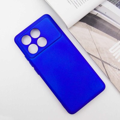 Чохол TPU GETMAN Liquid Silk Full Camera для Xiaomi Poco X6 Pro Синій / Iris Чохол TPU GETMAN Liquid Silk Full Camera для Xiaomi Poco X6 Pro Синій / Iris