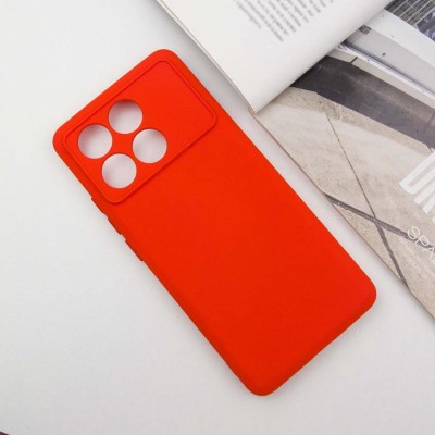 Чохол TPU GETMAN Liquid Silk Full Camera для Xiaomi Poco X6 Pro Червоний / Red Чохол TPU GETMAN Liquid Silk Full Camera для Xiaomi Poco X6 Pro Червоний / Red