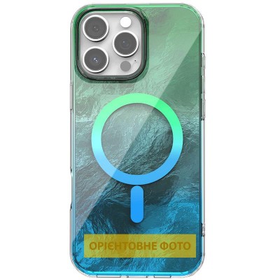 Чохол TPU Shiny Mountain (MagFit) для Apple iPhone 17 (6.3") Green / Blue Чохол TPU Shiny Mountain (MagFit) для Apple iPhone 17 (6.3") Green / Blue