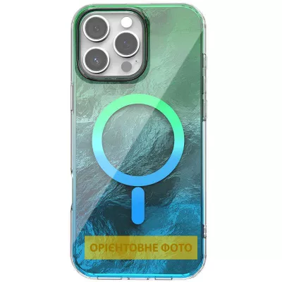 Чохол TPU Shiny Mountain (MagFit) для Apple iPhone 17 Air (6.6") Green / Blue
