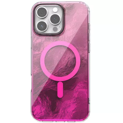 Чохол TPU Shiny Mountain (MagFit) для Apple iPhone 17 Pro (6.3") Pink