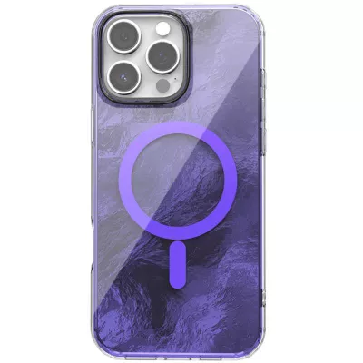 Чохол TPU Shiny Mountain (MagFit) для Apple iPhone 17 Pro (6.3") Purple