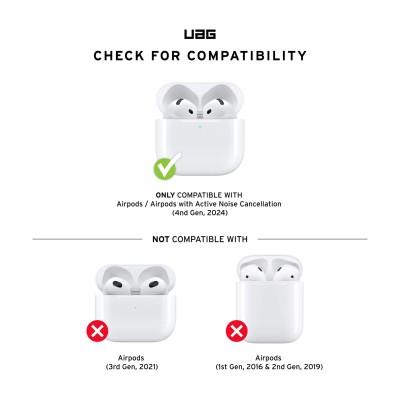 Чохол UAG для AirPods (Gen 4, 2024), Scout, Black Чохол UAG для AirPods (Gen 4, 2024), Scout, Black