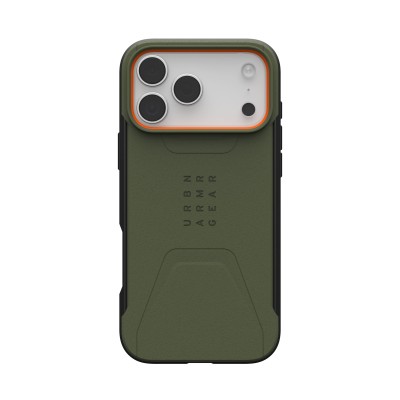 Чохол UAG для iPhone 17 Pro Max, Civilian MagSafe, Olive/Orange (114546117297) Чохол UAG для iPhone 17 Pro Max, Civilian MagSafe, Olive/Orange (114546117297)