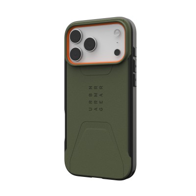 Чохол UAG для iPhone 17 Pro Max, Civilian MagSafe, Olive/Orange (114546117297) Чохол UAG для iPhone 17 Pro Max, Civilian MagSafe, Olive/Orange (114546117297)