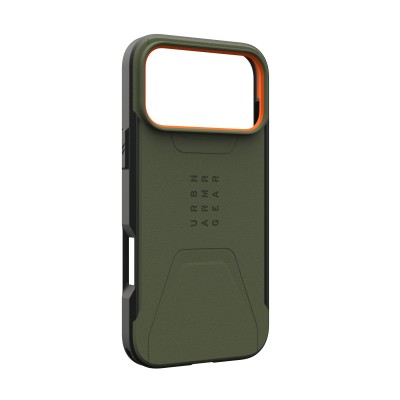 Чохол UAG для iPhone 17 Pro Max, Civilian MagSafe, Olive/Orange (114546117297) Чохол UAG для iPhone 17 Pro Max, Civilian MagSafe, Olive/Orange (114546117297)