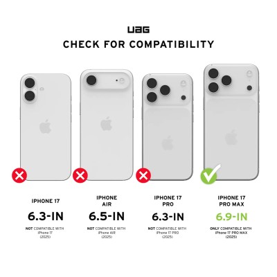 Чохол UAG для iPhone 17 Pro Max, Essential Armor MagSafe, Ash (114541113131) Чохол UAG для iPhone 17 Pro Max, Essential Armor MagSafe, Ash (114541113131)