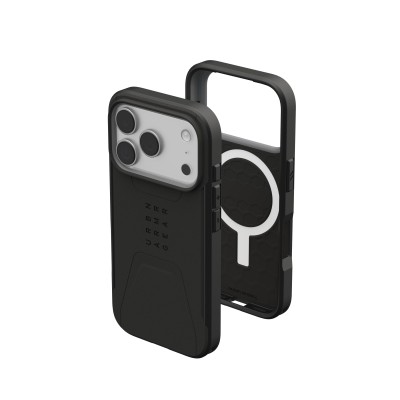 Чохол UAG для iPhone 17 Pro, Civilian MagSafe, Black (114545114040) Чохол UAG для iPhone 17 Pro, Civilian MagSafe, Black (114545114040)