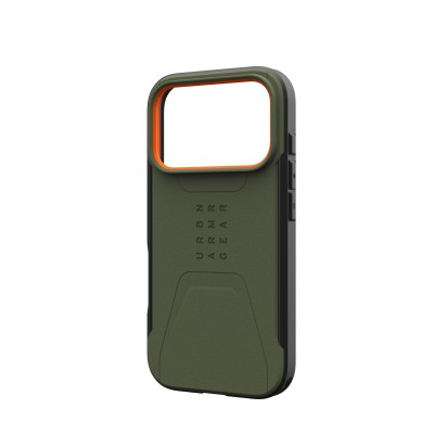 Чохол UAG для iPhone 17 Pro, Civilian MagSafe, Olive/Orange (114545117297) Чохол UAG для iPhone 17 Pro, Civilian MagSafe, Olive/Orange (114545117297)