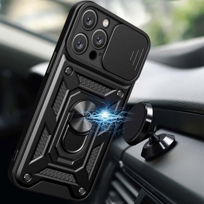 Чохол Ummi Camshield Serge Ring для Apple iPhone 12 Pro Max (6.7") Чорний Чохол Ummi Camshield Serge Ring для Apple iPhone 12 Pro Max (6.7") Чорний