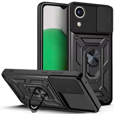 Чохол Ummi Camshield Serge Ring для Samsung Galaxy A03 Core Чорний