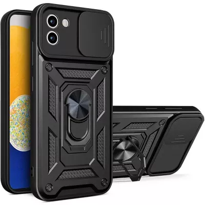 Чохол Ummi Camshield Serge Ring для Samsung Galaxy A03 Чорний