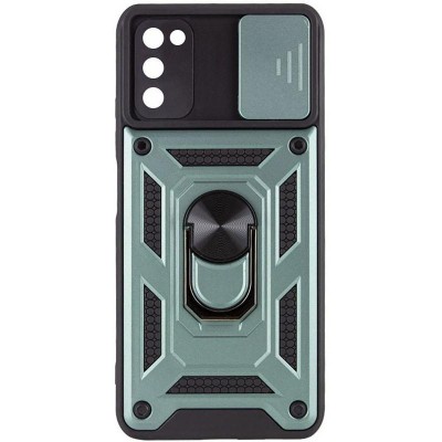 Чохол Ummi Camshield Serge Ring для Samsung Galaxy A03s Зелений Чохол Ummi Camshield Serge Ring для Samsung Galaxy A03s Зелений
